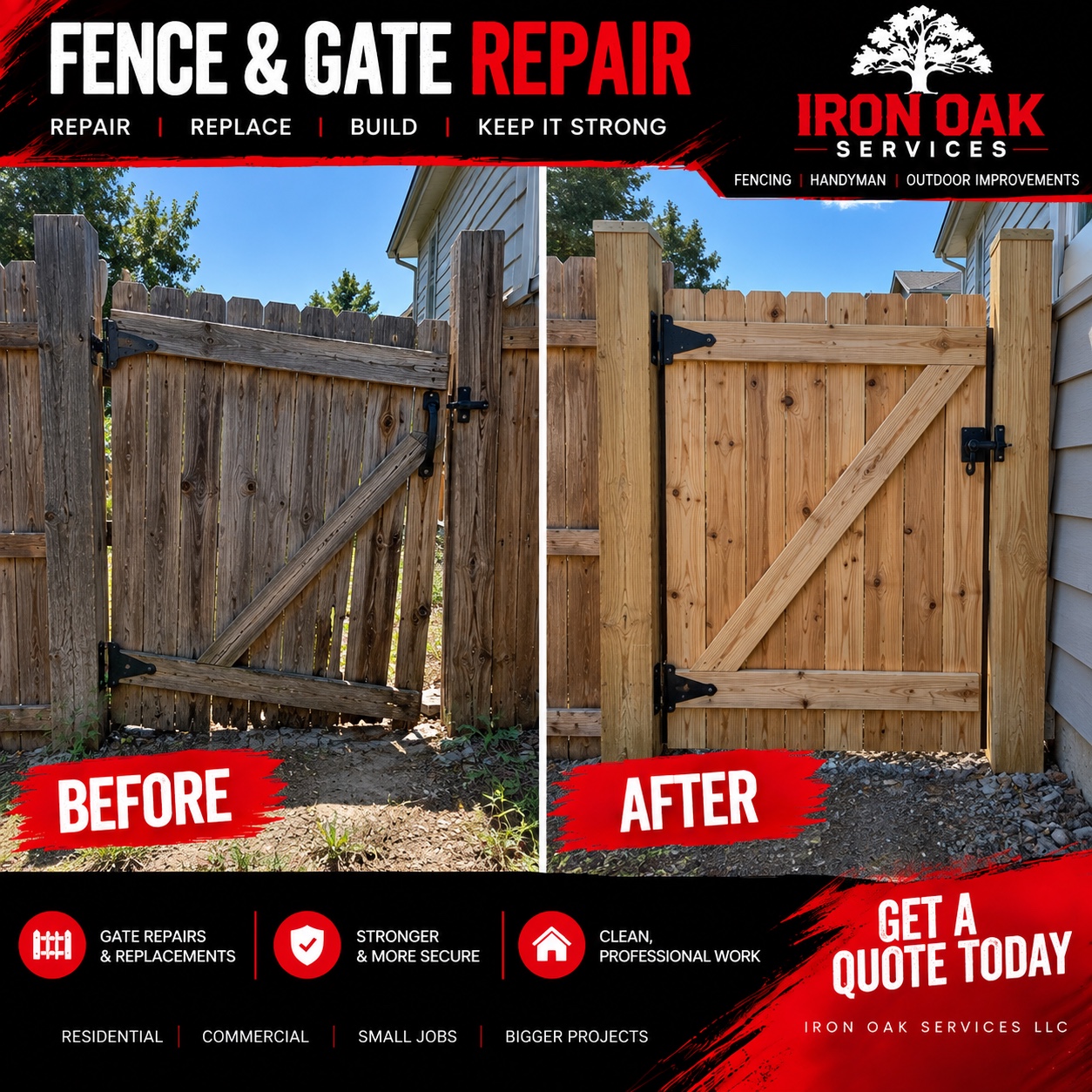 Fence and gate repair